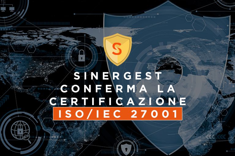 Sinergest ha superato con successo l’audit di sorveglianza per il mantenimento della certificazione UNI CEI ISO/IEC 27001.